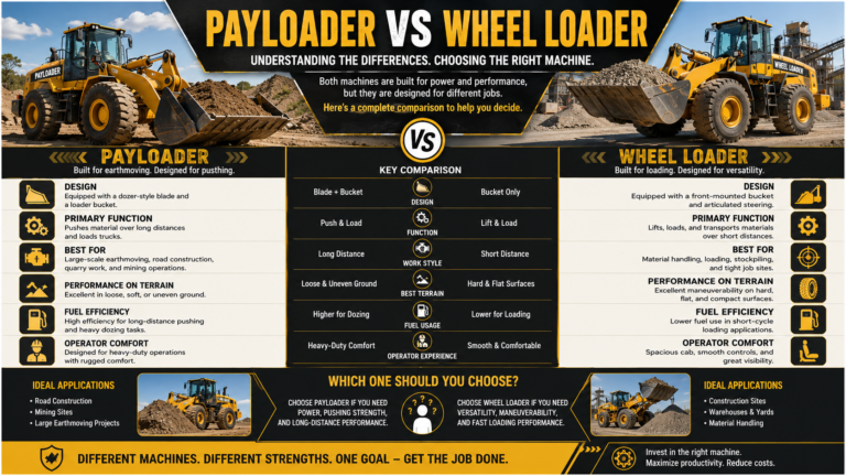 Payloader vs Wheel Loader