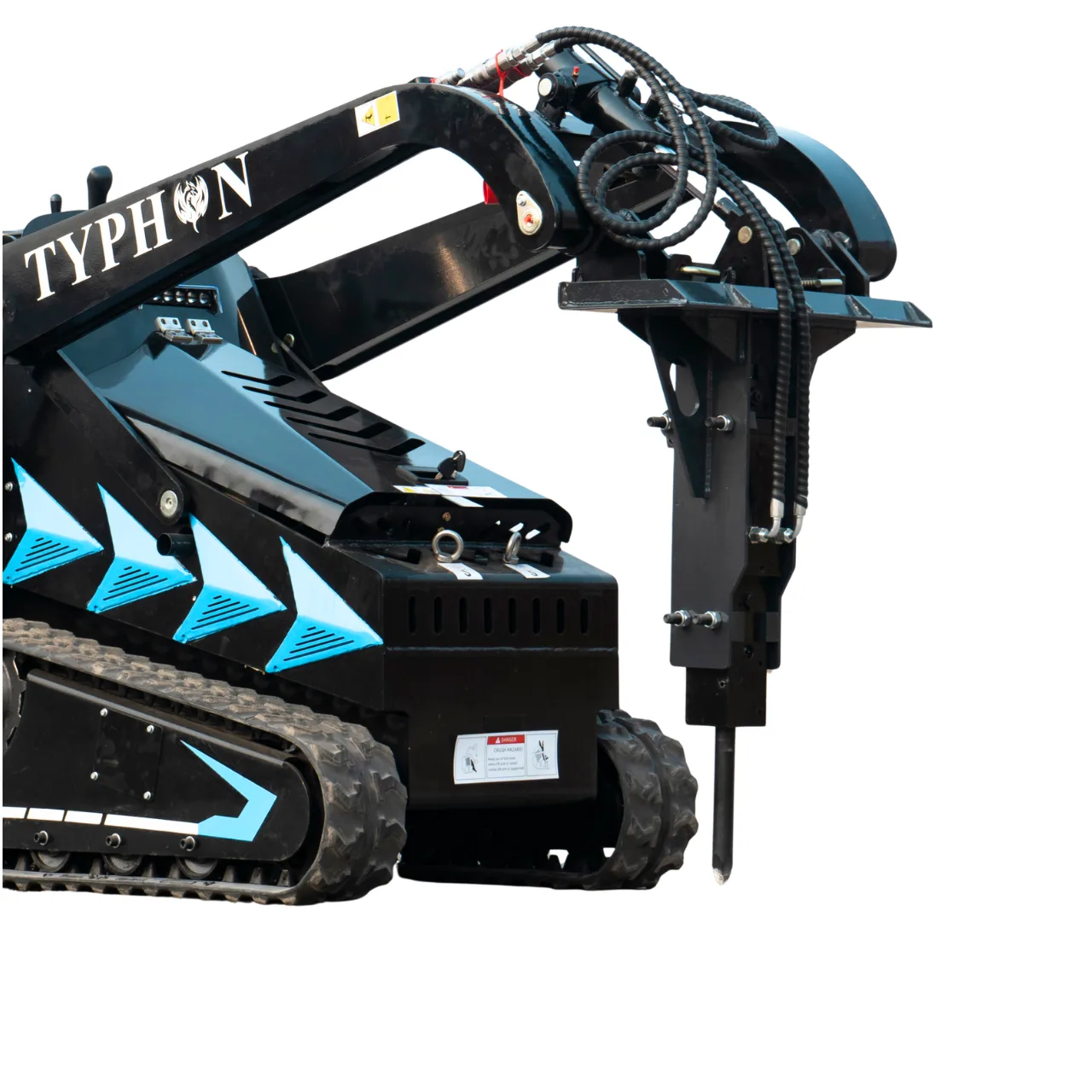 Hydraulic Rock & Concrete Breaker Hammer for TYPHON STOMP X1300 & STOMP 509 Mini Skid Steer Loader