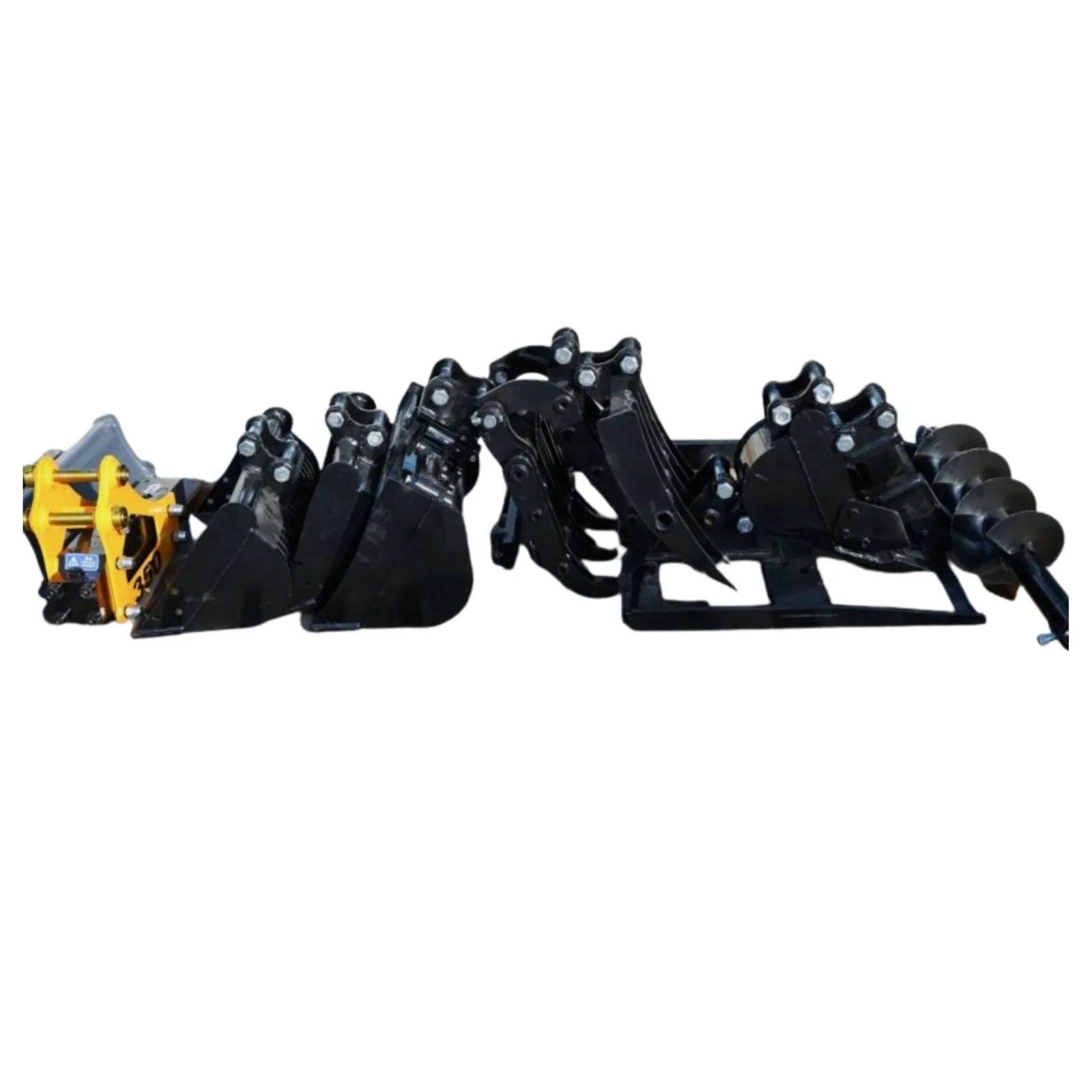 11-in-1 Mini Excavator Attachment Combo Kit All Essential Tools for Worksites