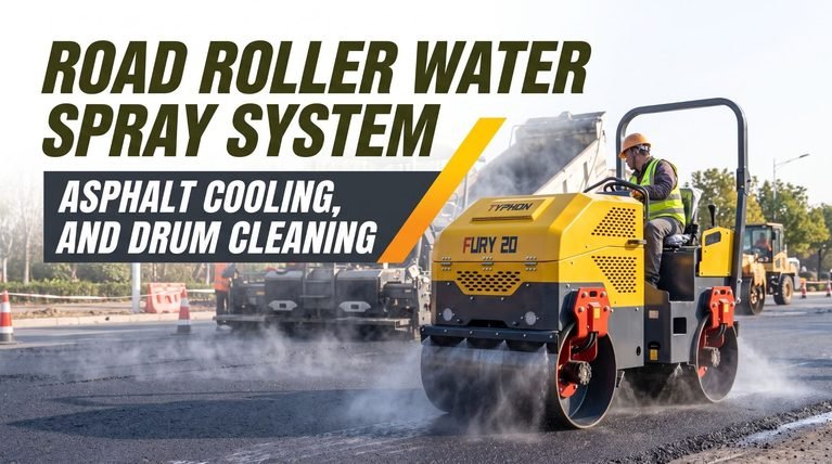 Road Roller Water Spray System, Asphalt Cooling, and Drum Cleaning