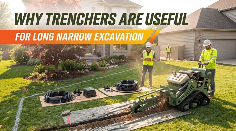 Why Trenchers Are Useful for Long Narrow Excavation